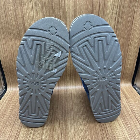 UGG Classic Mini II Boot Suede Upper Denim Blue Lined Warm And Cozy Men’s 13 NEW - Picture 7 of 8